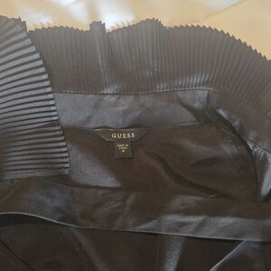 Guess Black Pleated Collar Blouse